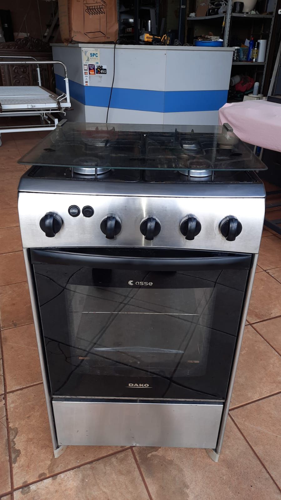 som Fogão 04 bocas Dako Inox bem conservado funcionando
R$350