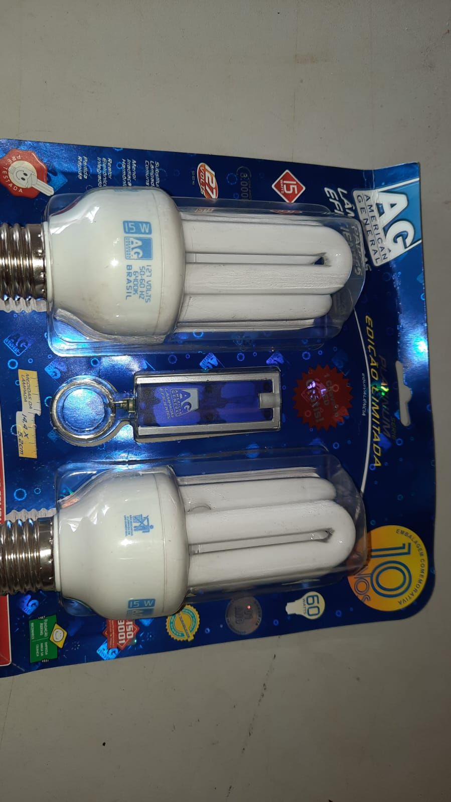 Lâmpada Florescente 15W kit com 02 lâmpadas e laser brinde
R$25  