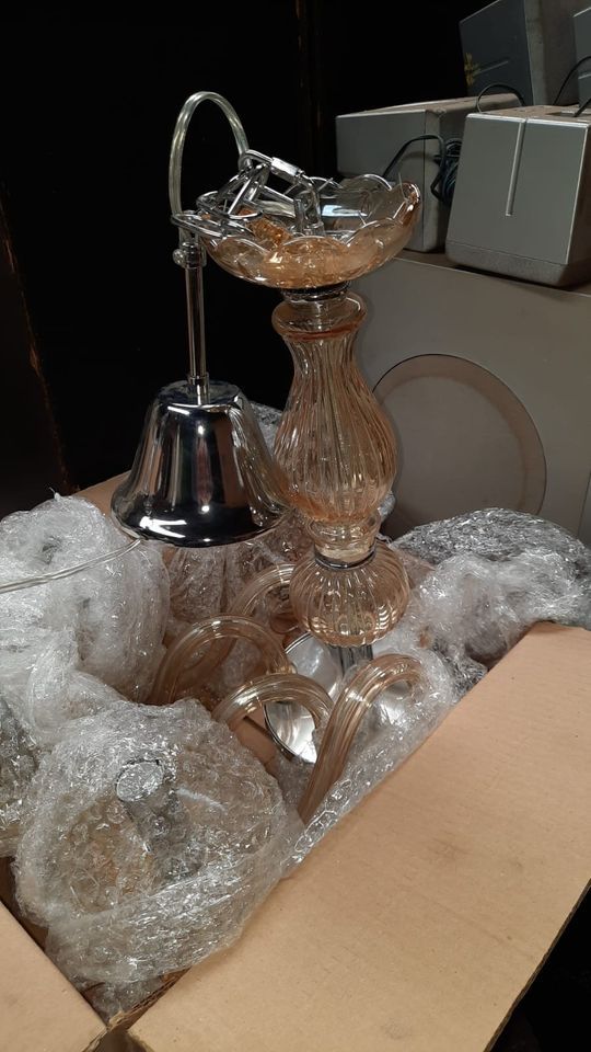 Lustre Candelabro de Cristal 5 braços novo
R$300
