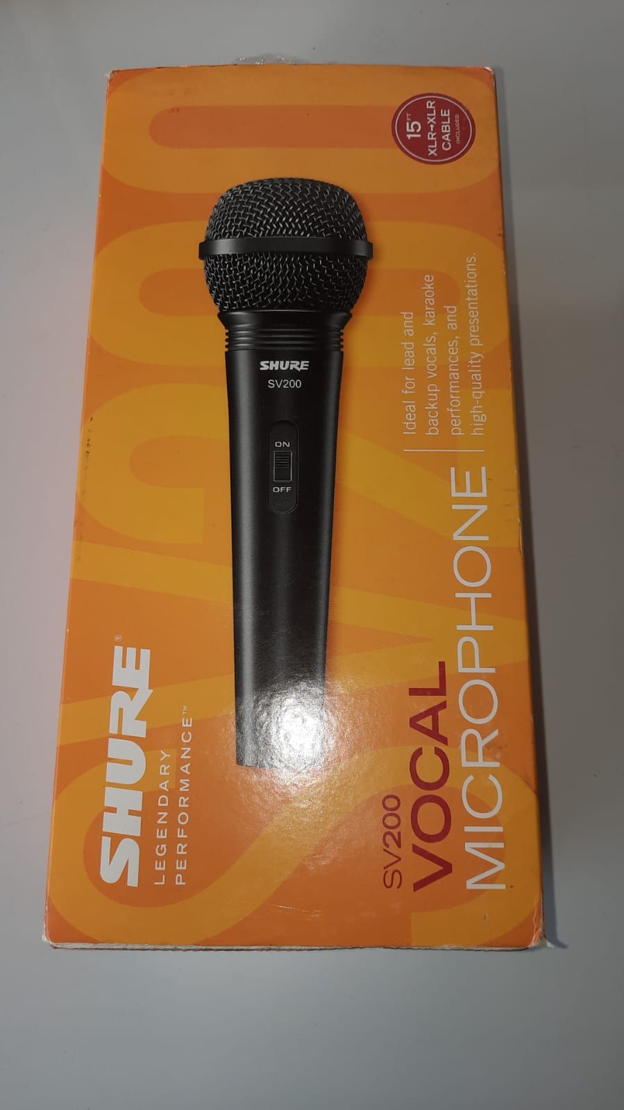 informatica Microfone Shure Sv200 Profissional Vocal Com Fio novo
