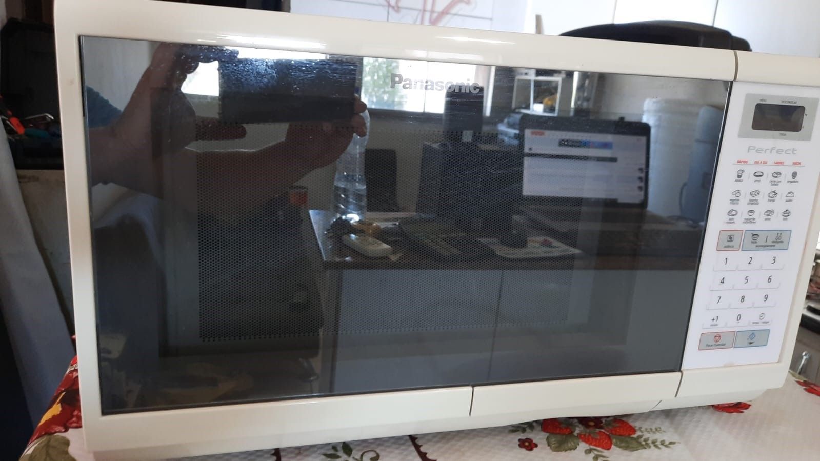 Microondas Panasonic frete espelhada 22 litros 127 volts sem novo