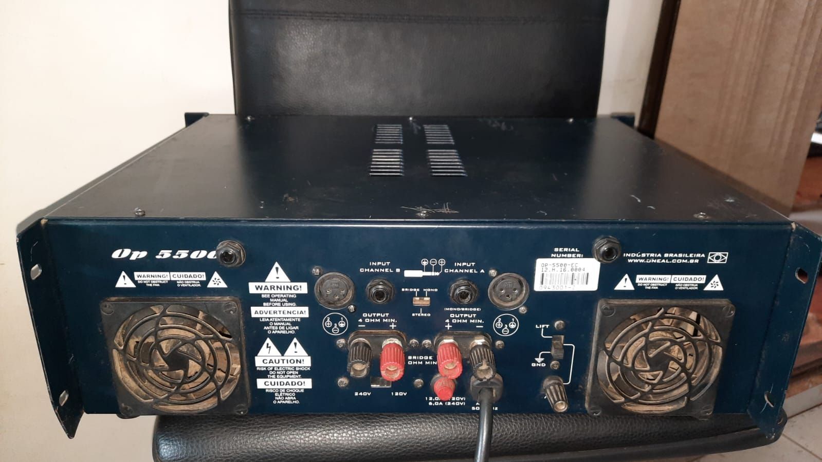 Amplificador de potência Oneal Op 5500 série 1000w RMS bem conservado funcionando 100%
R$2.000