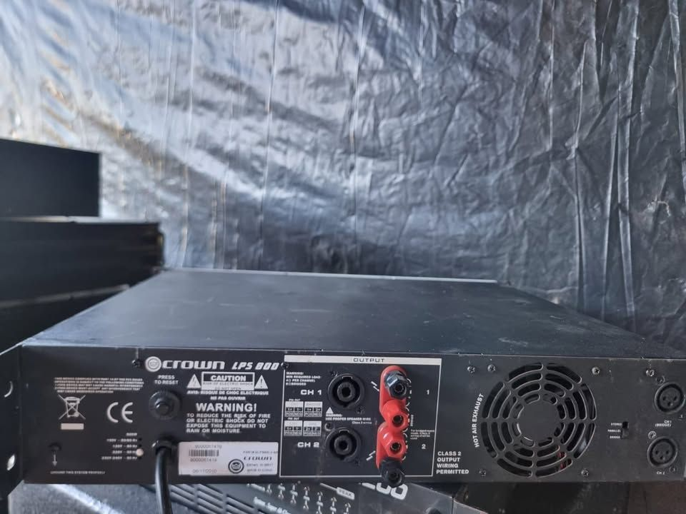 Potência Crown Lps 800 600wrms bem conservada funcionando 100%