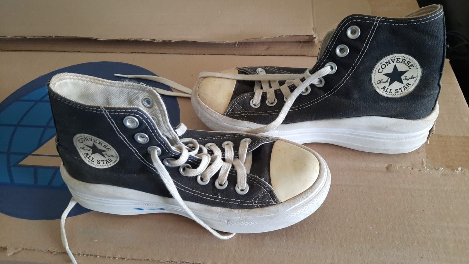 Tenês Chuck Taylor All Star Lift tecido Preto 34 usado