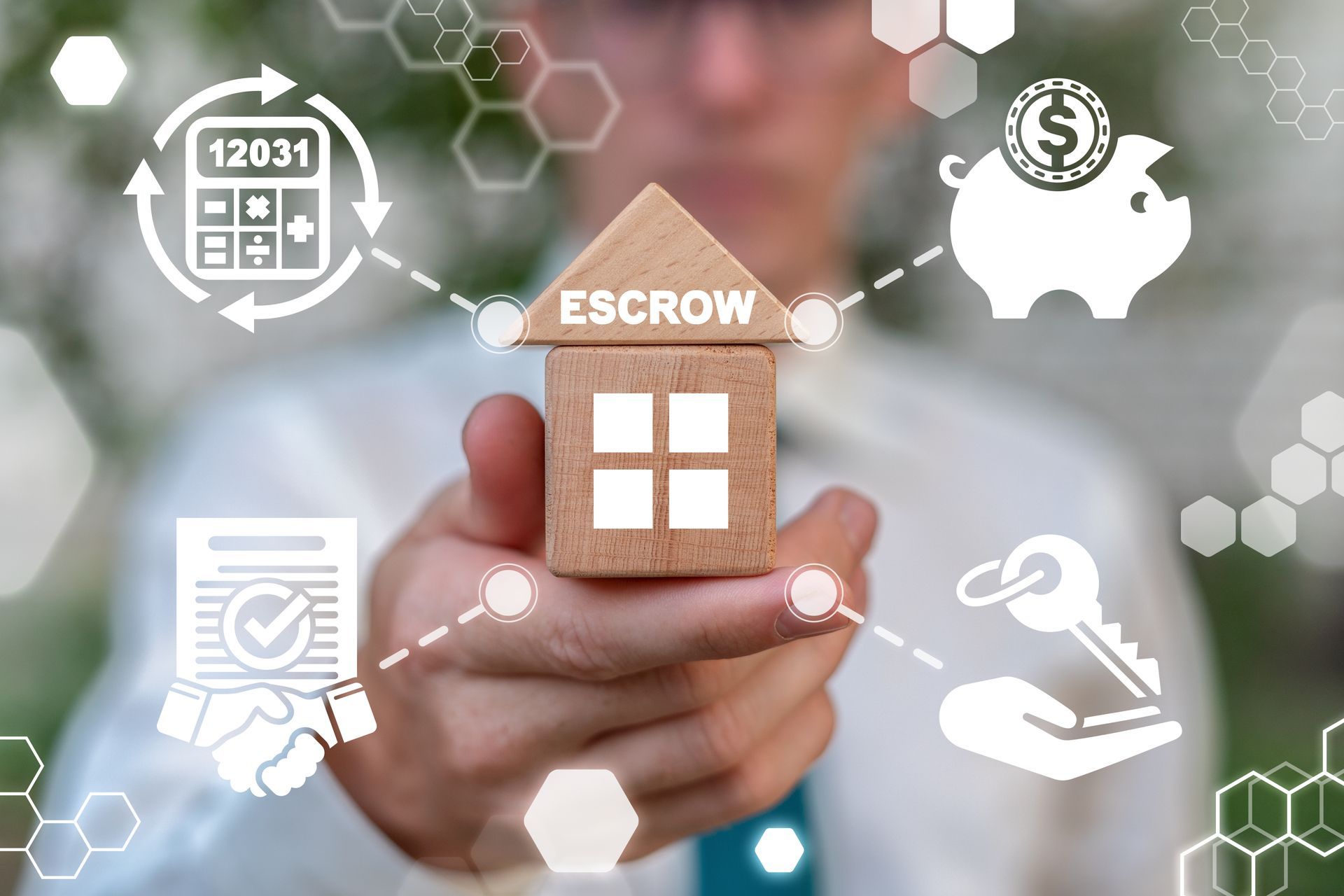 Concept image showcasing escrow account management, representing secure in escrow agreement.