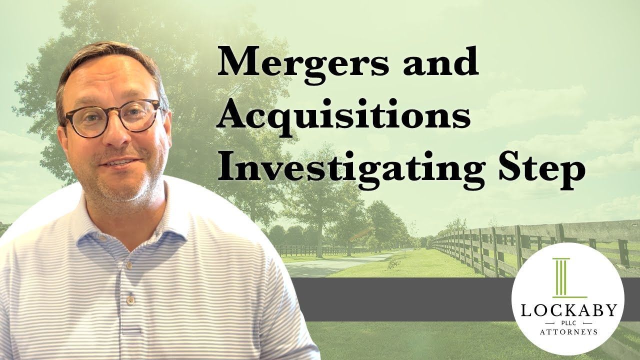 Mergers & Acquisitions Step 3: Investigating