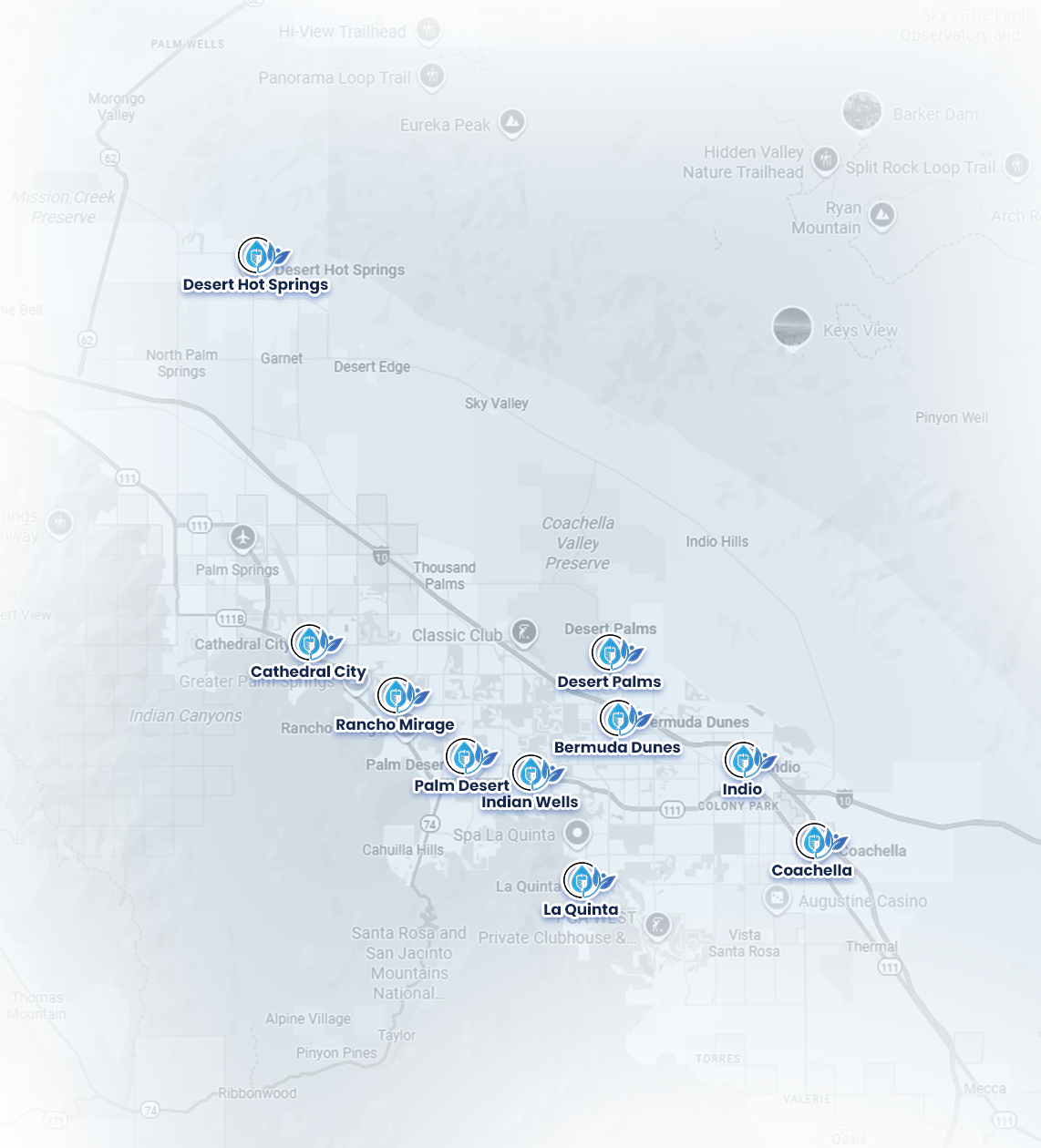 Palm Springs Map
