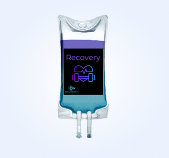 IV bag labeled 