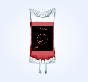 Blood bag labeled 