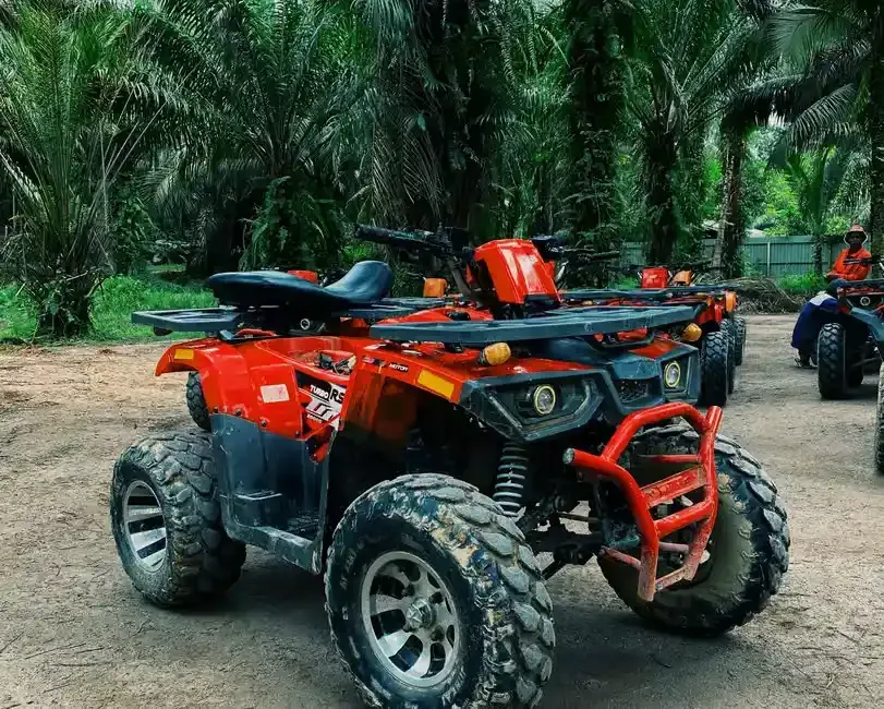 a red atv in khlong son