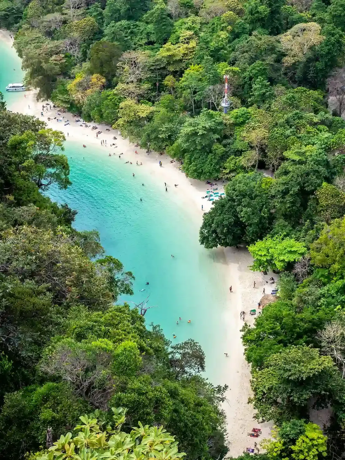 aerial view of hong islands