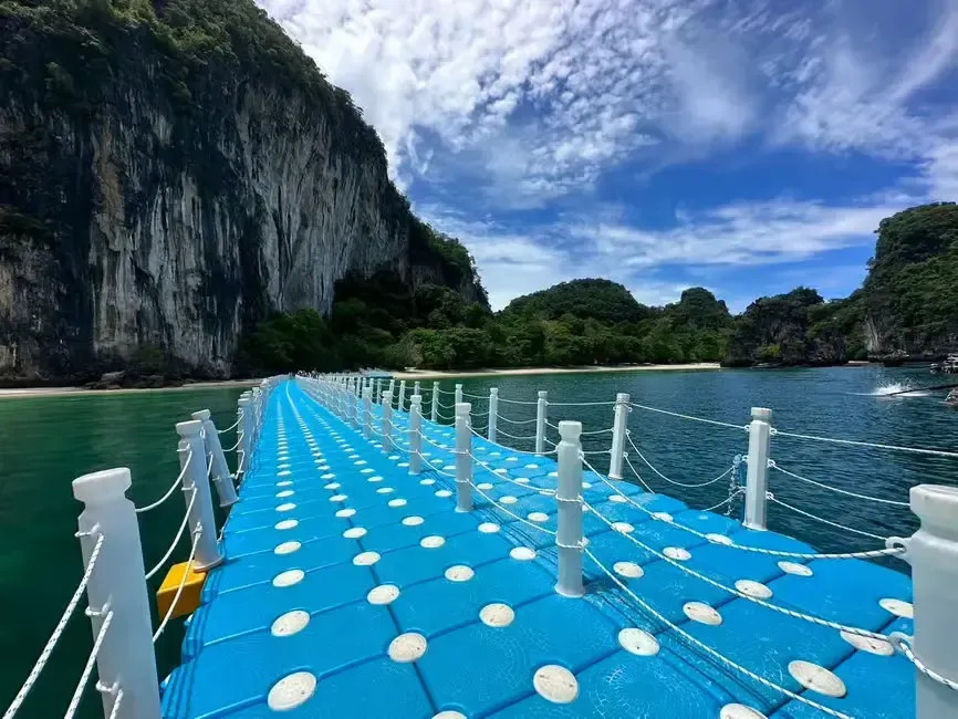 floating path on hong island waters
