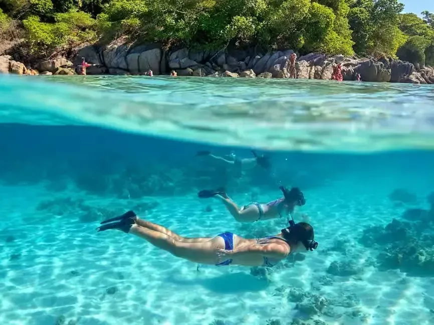 3 people snorkeling