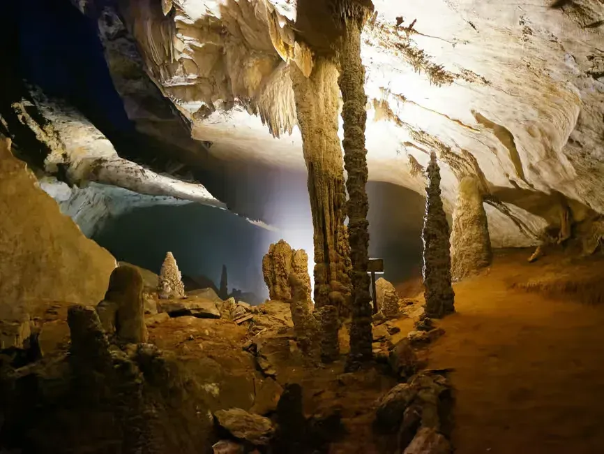 rock formation inside klang cave