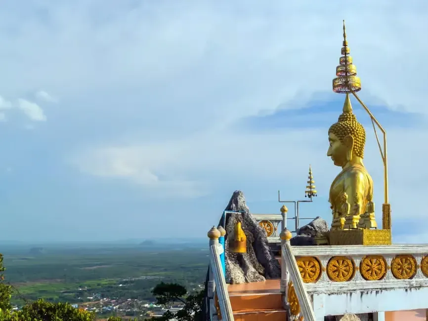 a statue in tiger cave temple