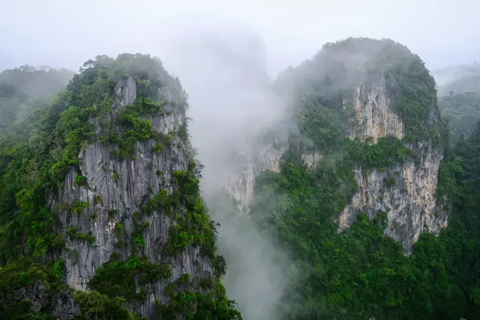 view in tiger cave temple