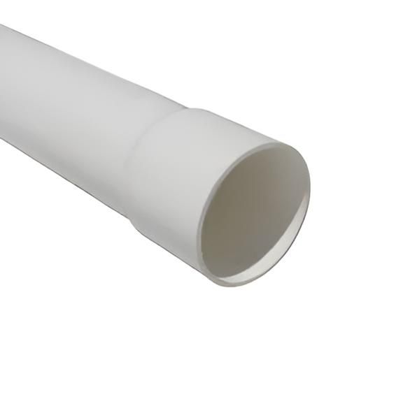 A Close Up of a White Plastic Pipe on a White Background — Taree Pool Supplies in Taree, NSW
