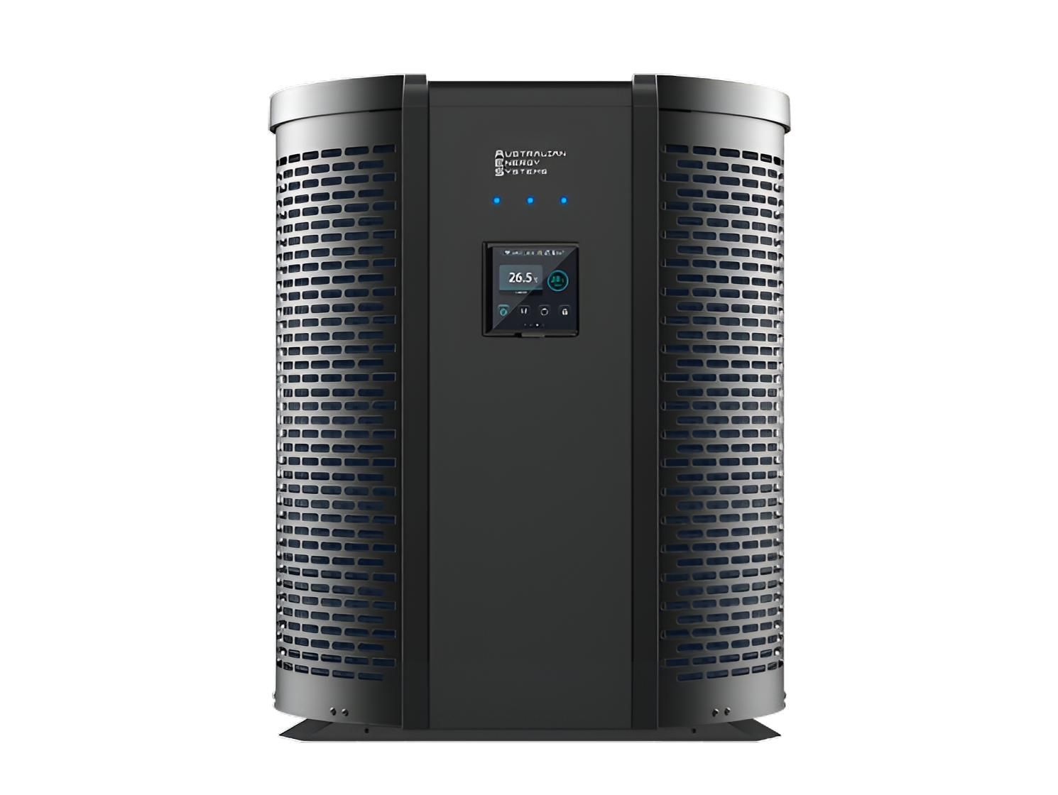 A Black Air Purifier is Sitting on a White Surface — Taree Pool Supplies in Forster, NSW