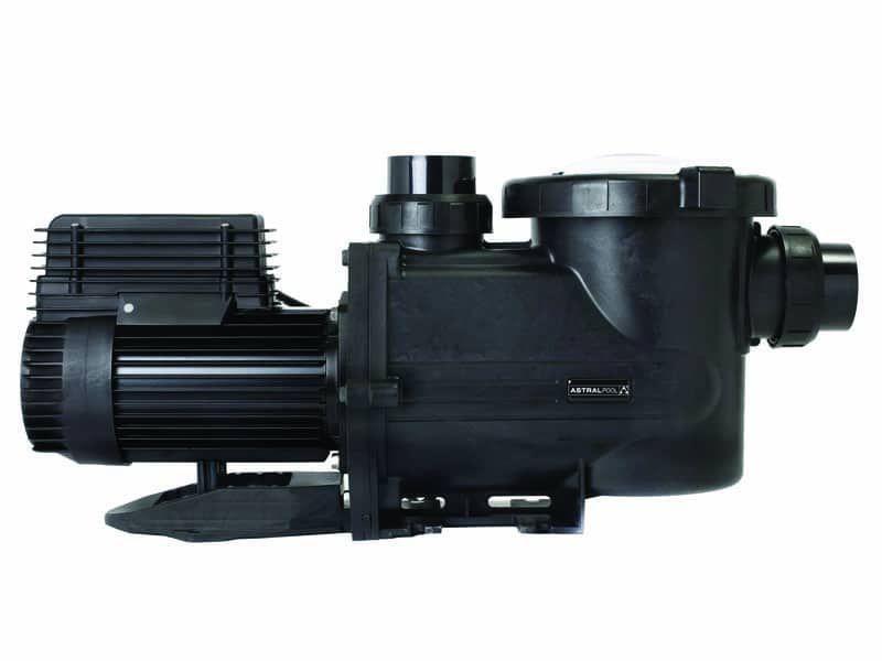 A Black Swimming Pool Pump on a White Background — Taree Pool Supplies in Harrington, NSW