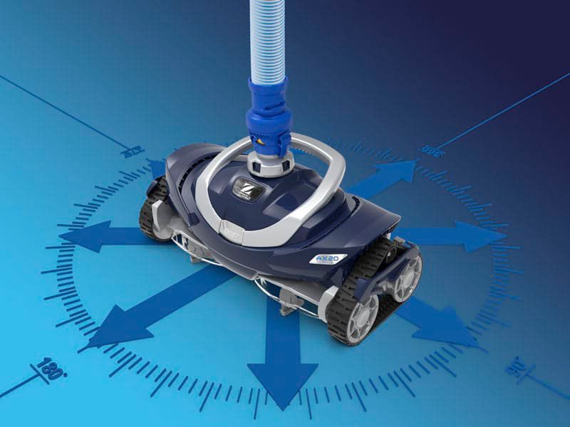 A Robotic Pool Cleaner With Arrows Pointing in Different Directions — Taree Pool Supplies in Wingham, NSW