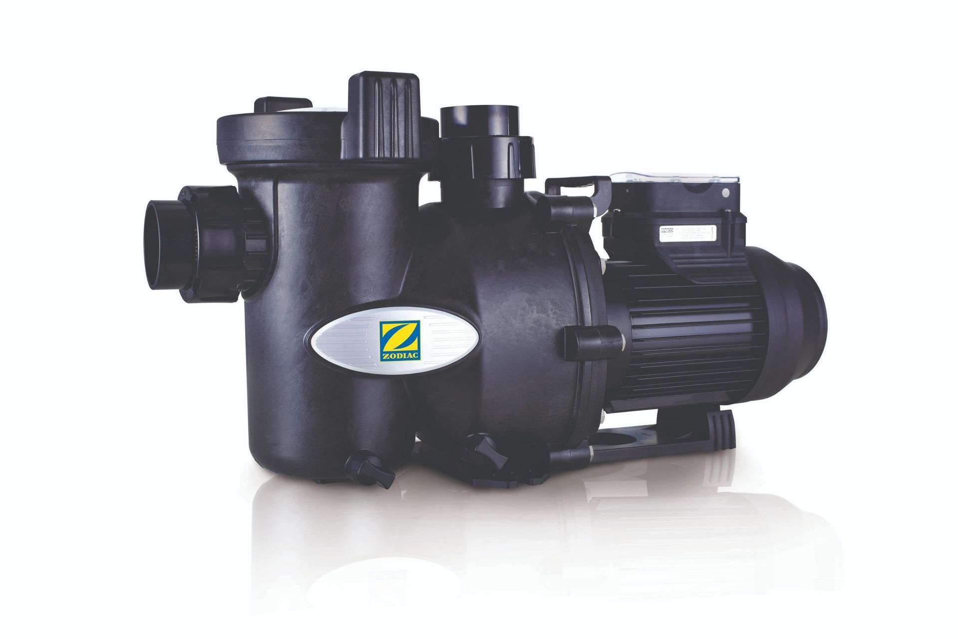 A Black Swimming Pool Pump With the Letter Z on It — Taree Pool Supplies in Forster, NSW