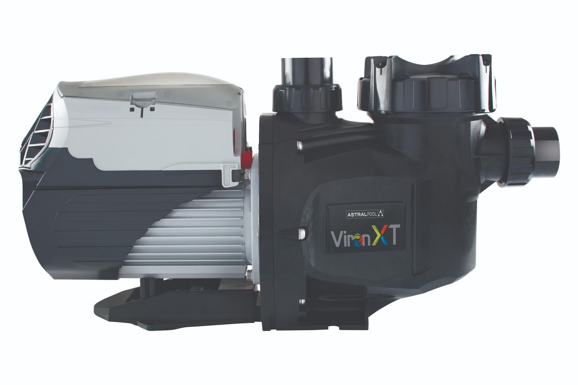 A Black and White Pump With the Word Viron XT on It — Taree Pool Supplies in Forster, NSW