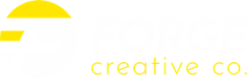 Logo with yellow sun shape and