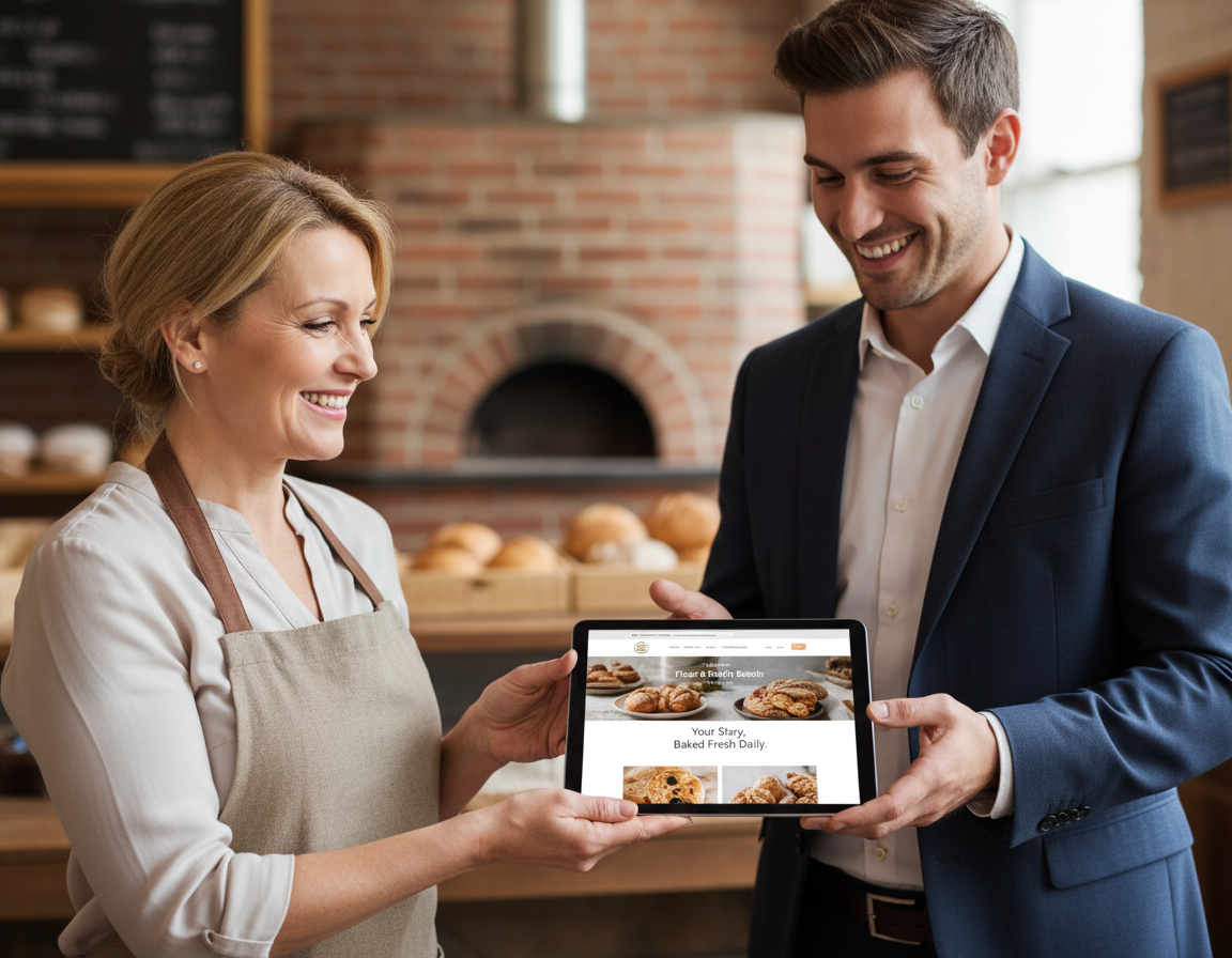 restaurant website design example