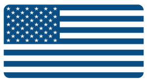 A blue American flag icon.
