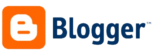 Blogger logo: Orange square with a white
