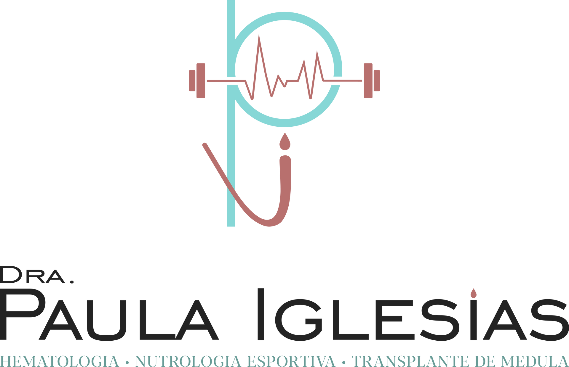 Logotipo da Dra. Paula Iglesias: letra 