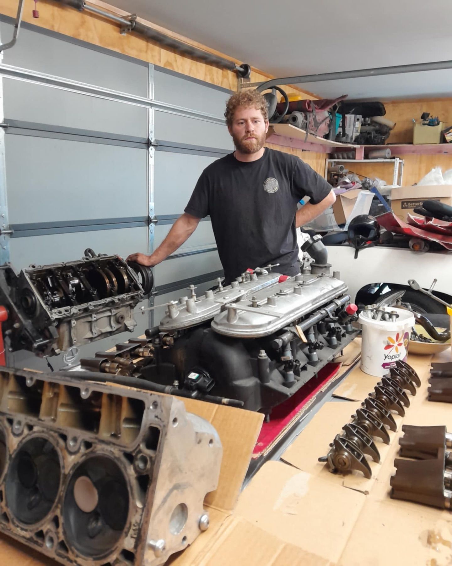 Cameron building CamGoDrift engine