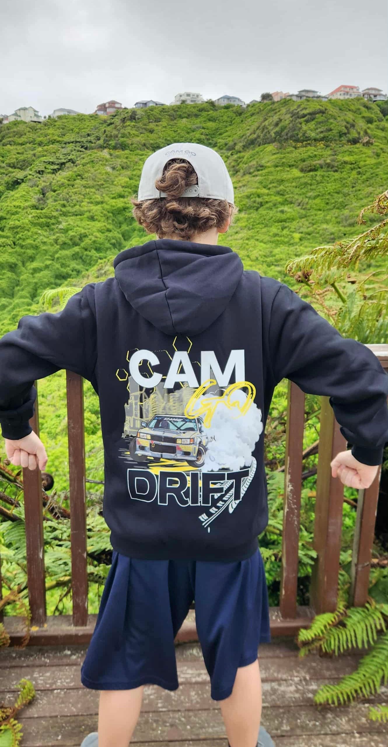 Person in black hoodie with