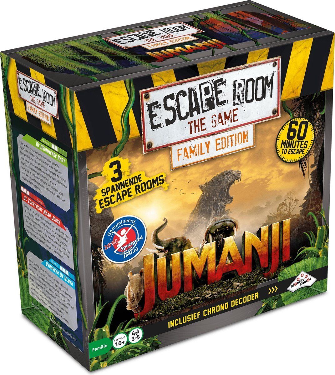Diplomatie gids schoner Recensie Escape Room The Game Jumanji Familie Editie