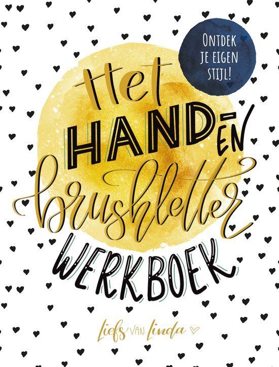 Boekrecensie Het hand- en brushletterwerkboek -  Liefs van Linda