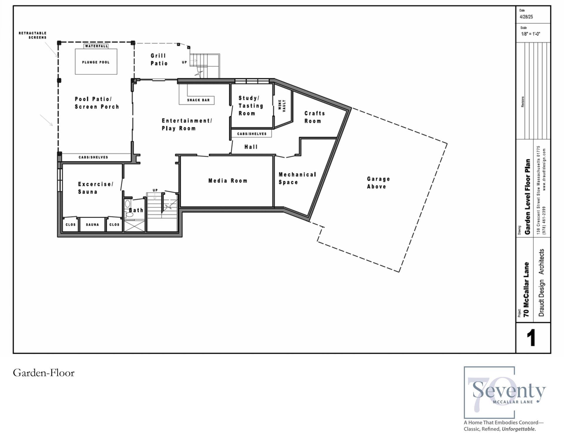 A black and white floor plan of a house.