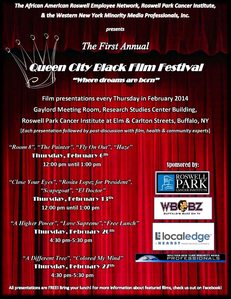 A poster for the first annual green city black film festival