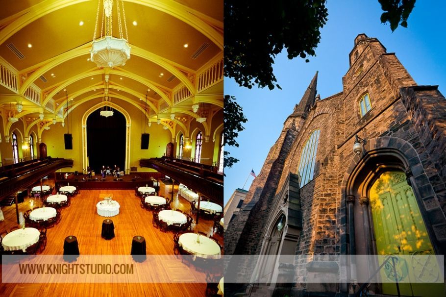 A picture of a church and a picture of the inside of a church