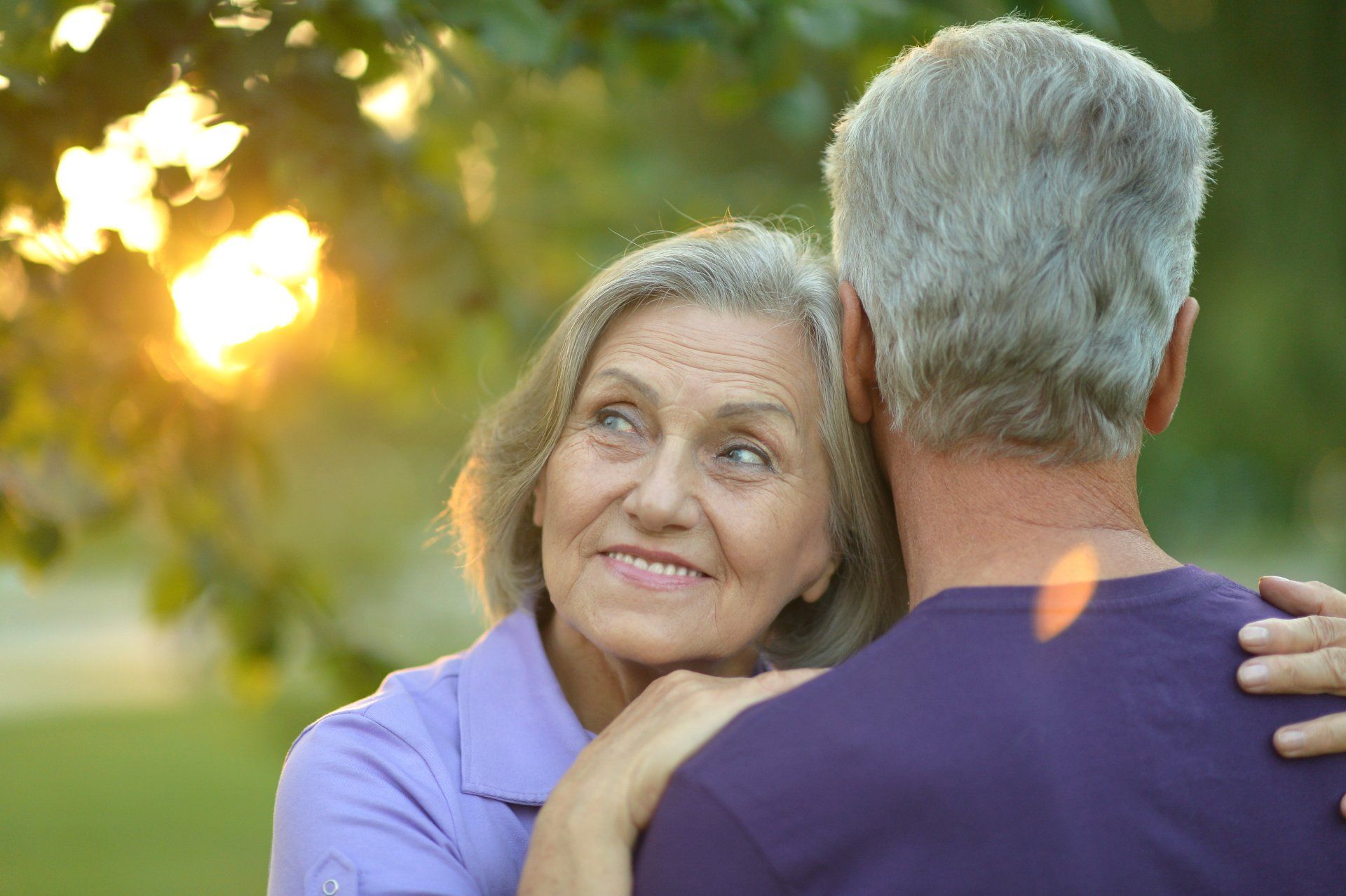 Man and Woman Hugging