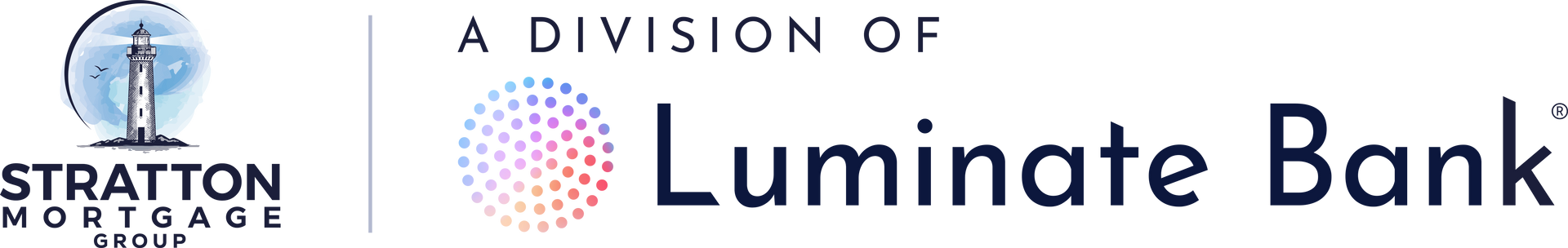 Logo of Stratton Mortgage, a division of Luminate Bank.