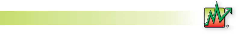 A green background with a red and green object in the corner