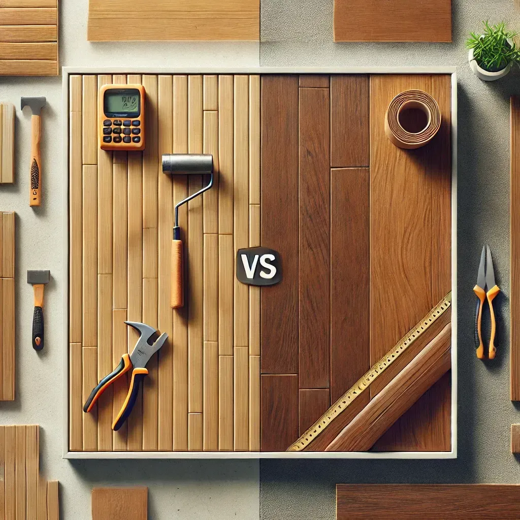 A picture of a wooden floor with the words vs on it