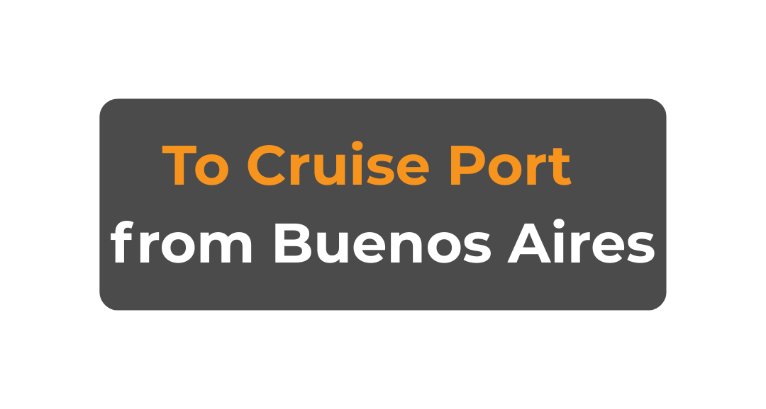 Transfer vehicle waiting for cruise ship passengers