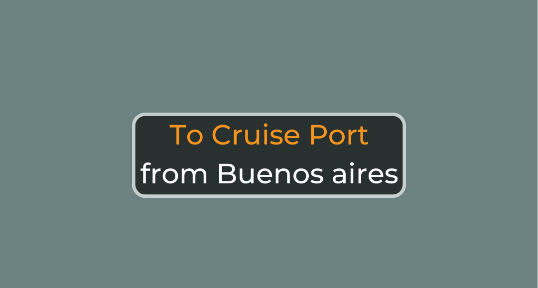 Transfer vehicle waiting for cruise ship passengers