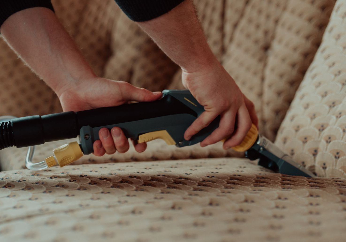 Cleaning a Dirty Sofa — Shepparton, Vic — Spot On Carpet Cleaning & Maintenance