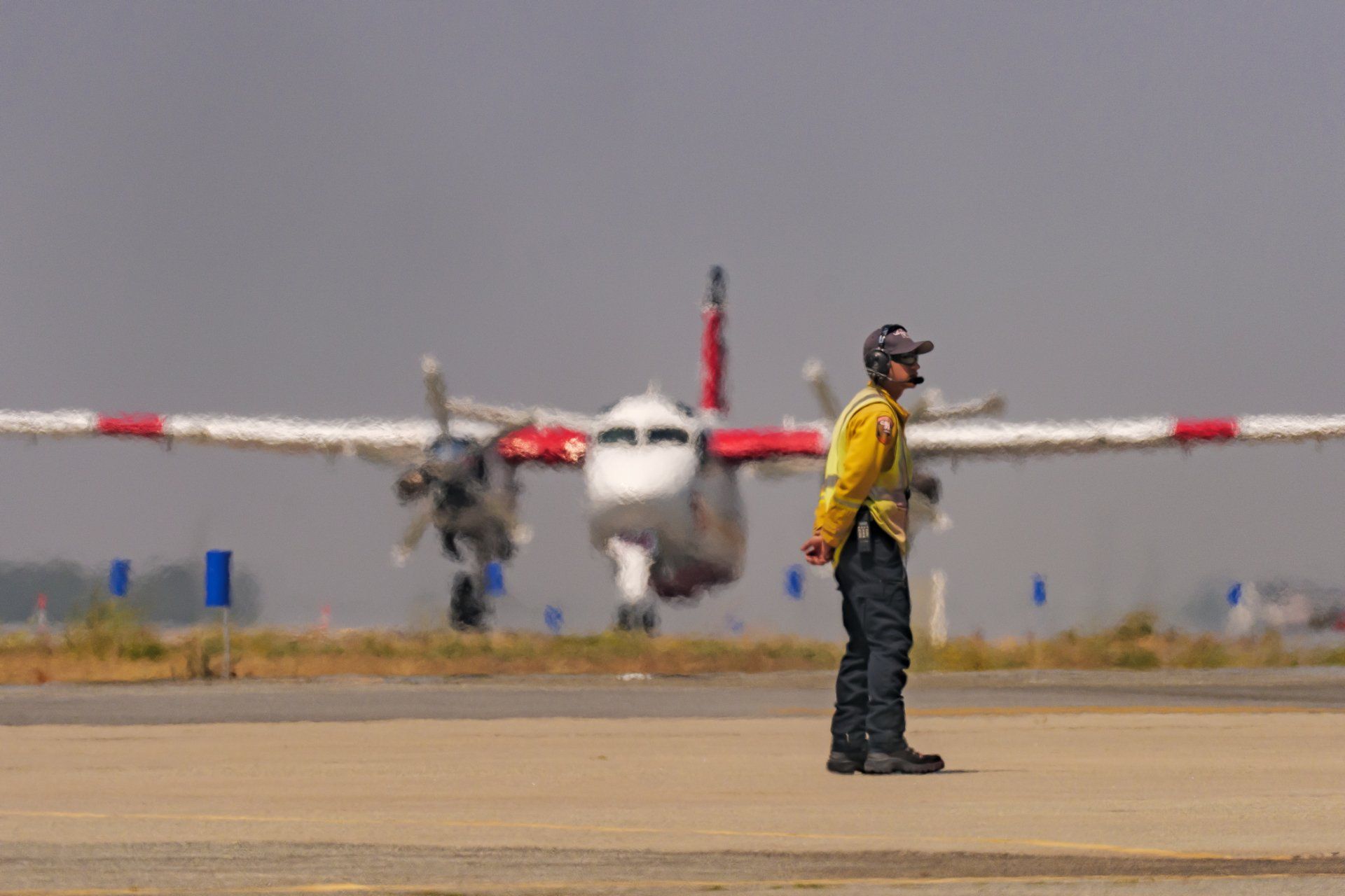 Ground crew at Hollister Air Attack Base.