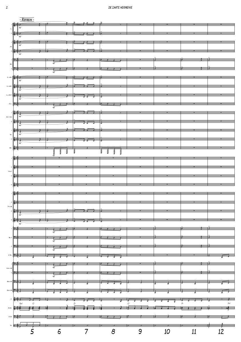 DE ZAATE HERMENIE - Windband + Vocal - Dave Vreuls