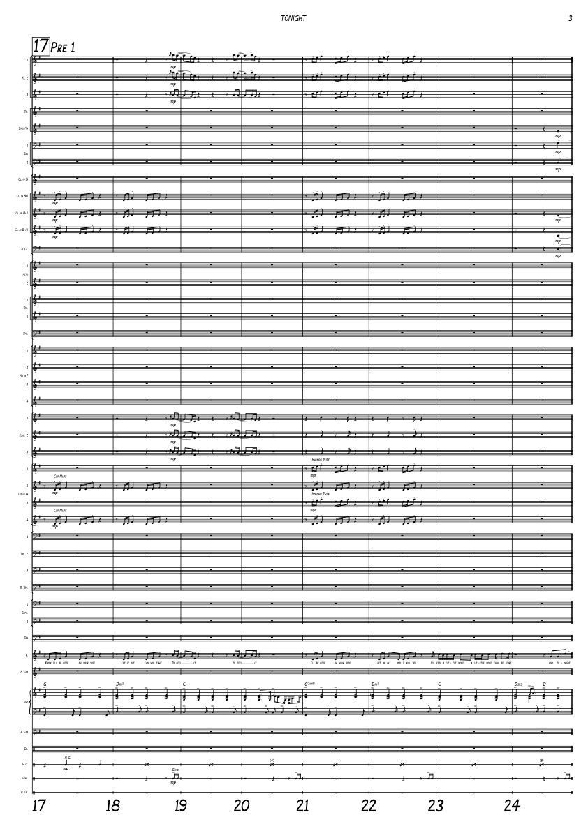 TONIGHT - Windband + Vocal