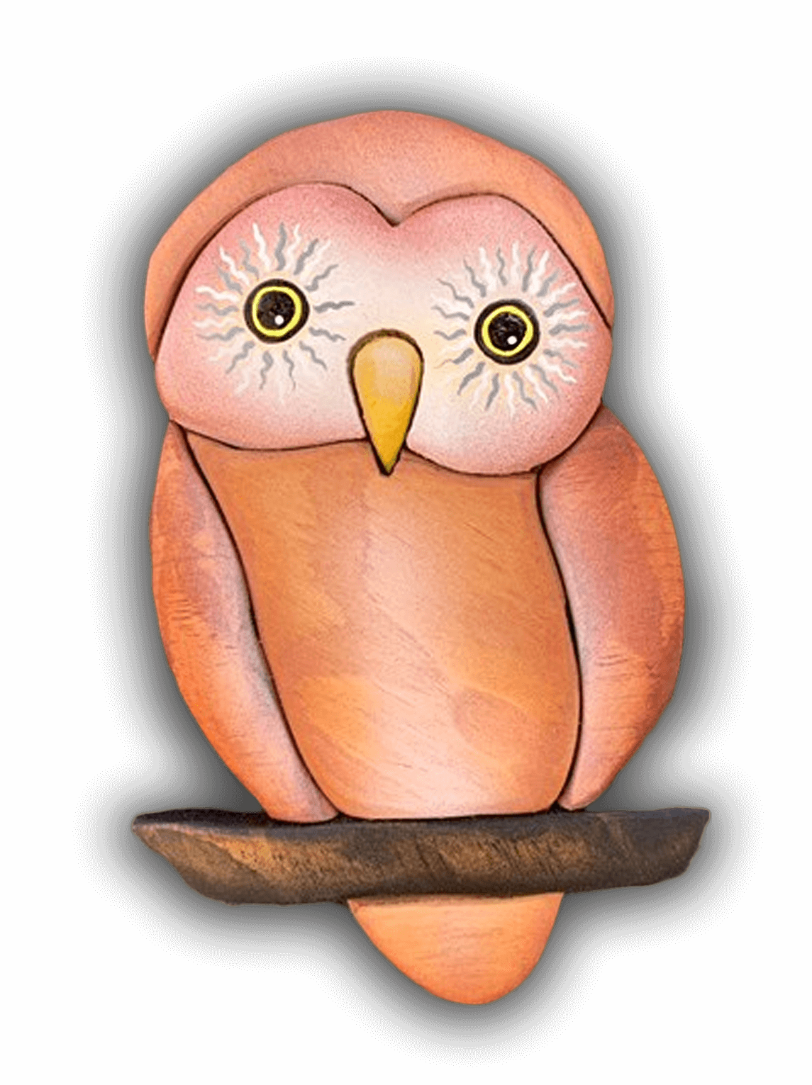 Intarsia Wood Art Cute Owl