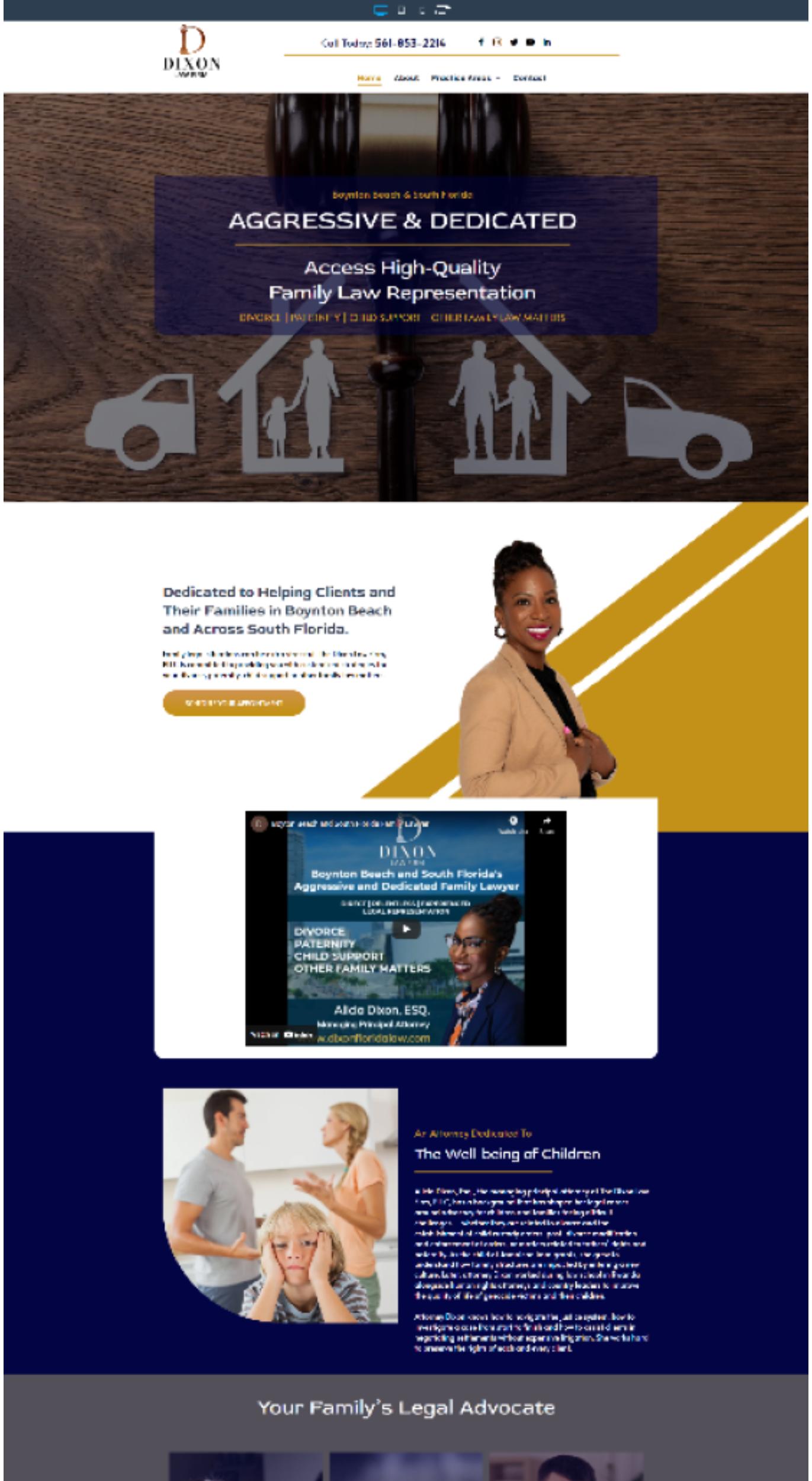 A screenshot of a website showing a woman talking to a man and a woman.